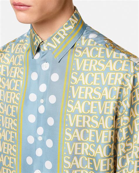 men's versace shirts cheap|versace fitted shirts for men.